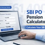 SBI PO pension calculator tool used to estimate SBI officer retirement pension including basic pension gratuity and commutation under SBI pension rules